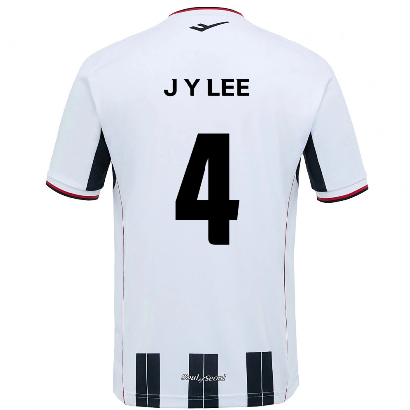 Danxen Homem Camisola Young-Jun Lee #4 Branco Preto Alternativa 2025/26 Camisa