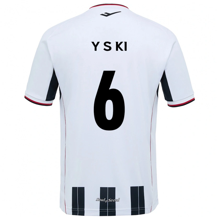 Danxen Homem Camisola Sung-Yueng Ki #6 Branco Preto Alternativa 2025/26 Camisa