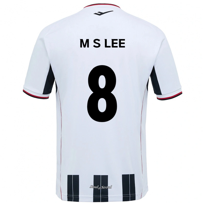 Danxen Homem Camisola Seung-Mo Lee #8 Branco Preto Alternativa 2025/26 Camisa
