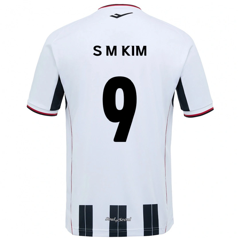 Danxen Homem Camisola Min-Sung Kim #9 Branco Preto Alternativa 2025/26 Camisa