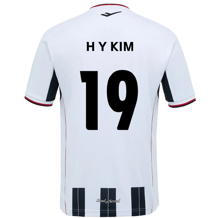 Danxen Homem Camisola Yong-Hyuk Kim #19 Branco Preto Alternativa 2025/26 Camisa