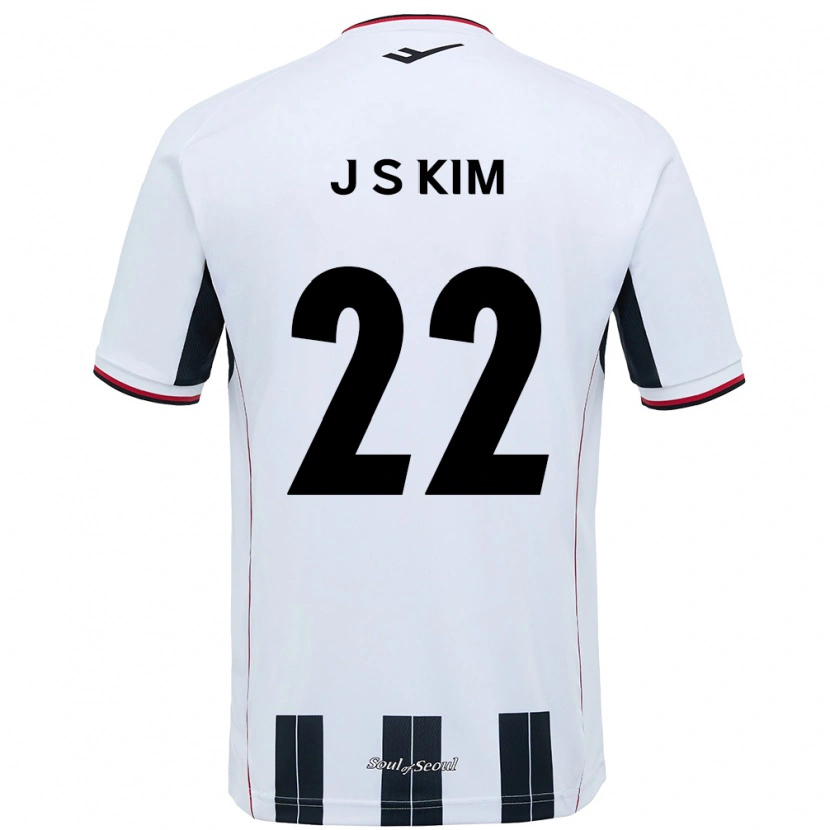 Danxen Homem Camisola Jin-Su Kim #22 Branco Preto Alternativa 2025/26 Camisa