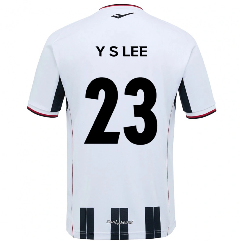 Danxen Homem Camisola Si-Young Lee #23 Branco Preto Alternativa 2025/26 Camisa