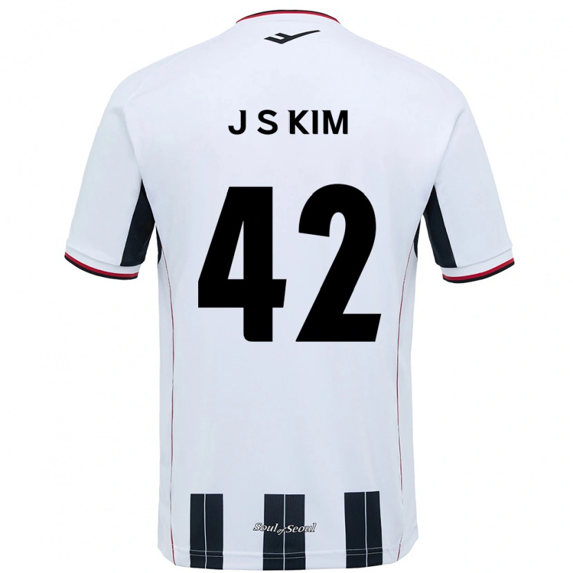 Danxen Homem Camisola Shin-Jin Kim #42 Branco Preto Alternativa 2025/26 Camisa