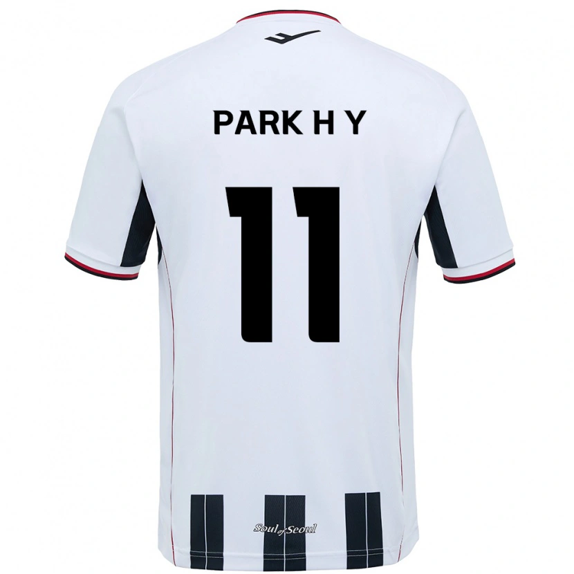 Danxen Homem Camisola Park Hee-Young #11 Branco Preto Alternativa 2025/26 Camisa