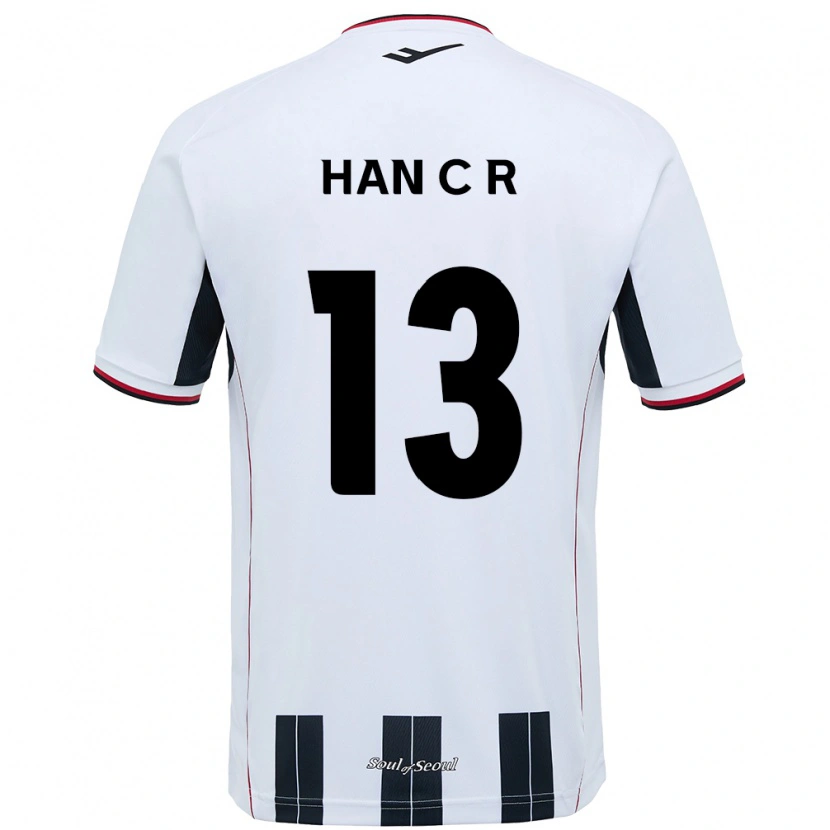 Danxen Homem Camisola Han Chae-Rin #13 Branco Preto Alternativa 2025/26 Camisa