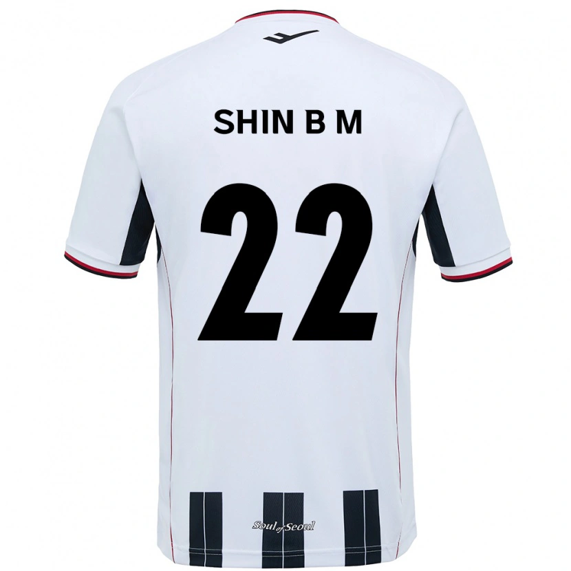 Danxen Homem Camisola Shin Bo-Mi #22 Branco Preto Alternativa 2025/26 Camisa