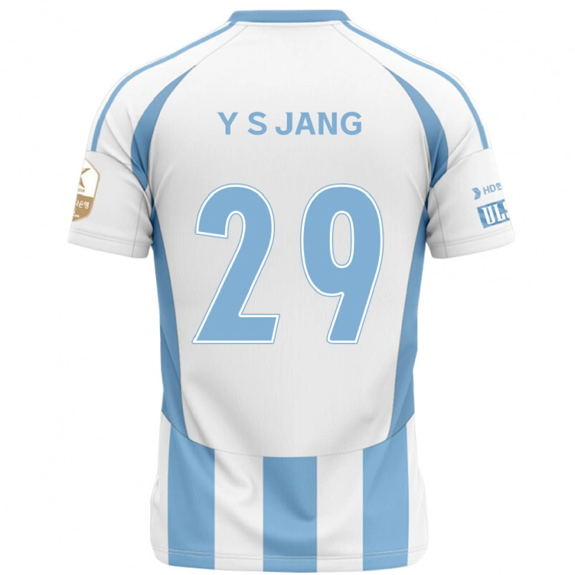 Danxen Homem Camisola See-Young Jang #29 Branco Azul Celeste Alternativa 2025/26 Camisa