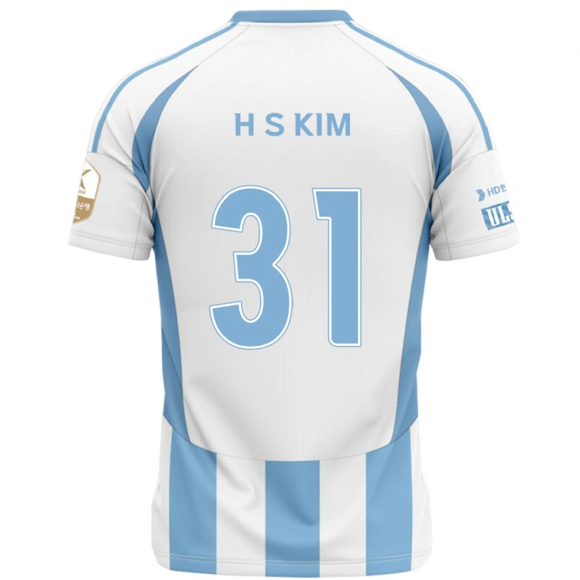 Danxen Homem Camisola Se-Hyoung Kim #31 Branco Azul Celeste Alternativa 2025/26 Camisa