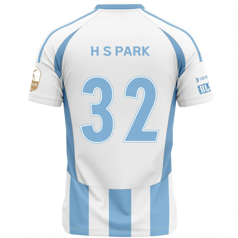 Danxen Homem Camisola Sung-Hyun Park #32 Branco Azul Celeste Alternativa 2025/26 Camisa