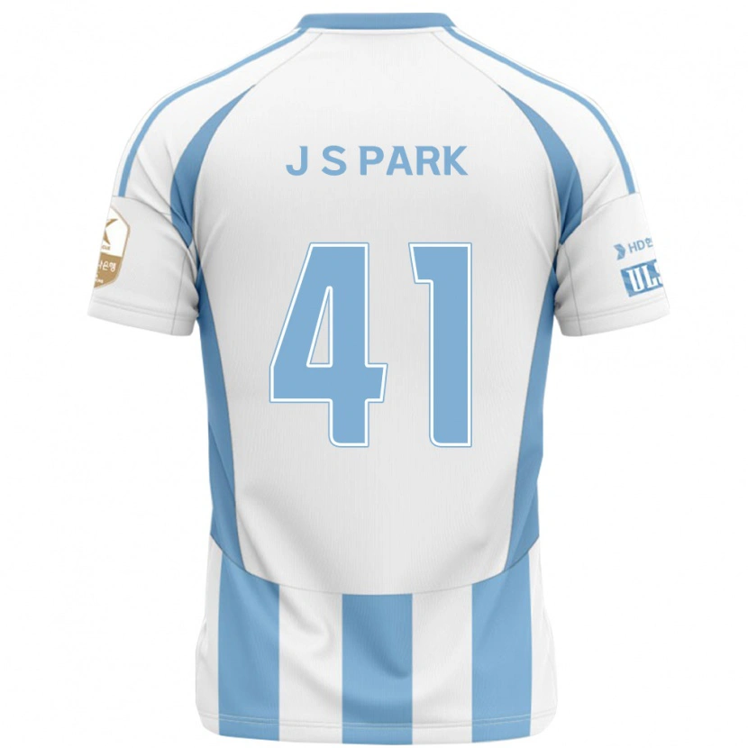 Danxen Homem Camisola Sang-Jun Park #41 Branco Azul Celeste Alternativa 2025/26 Camisa