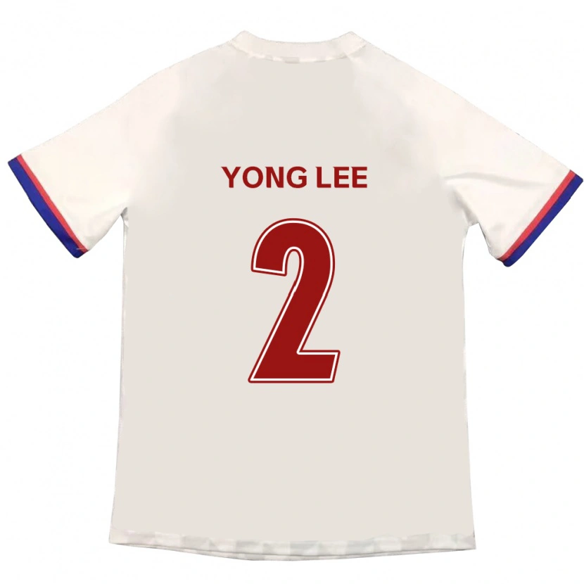 Danxen Homem Camisola Yong Lee #2 Branco Sujo Vermelho Alternativa 2025/26 Camisa