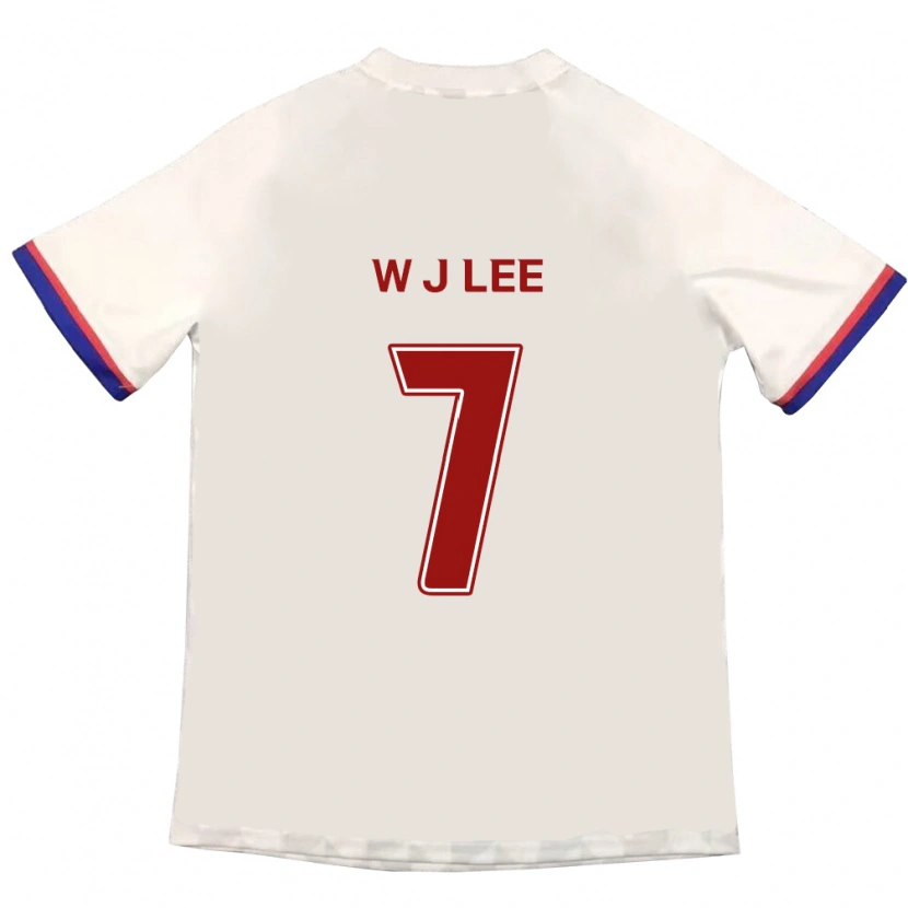 Danxen Homem Camisola Jae-Won Lee #7 Branco Sujo Vermelho Alternativa 2025/26 Camisa