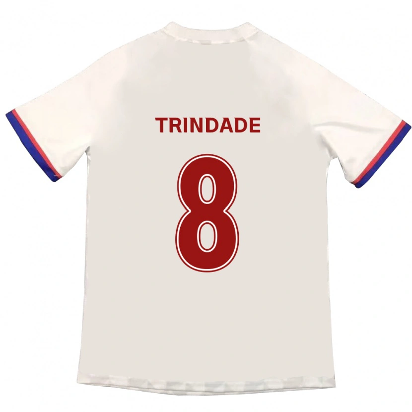 Danxen Homem Camisola Matheus Trindade #8 Branco Sujo Vermelho Alternativa 2025/26 Camisa