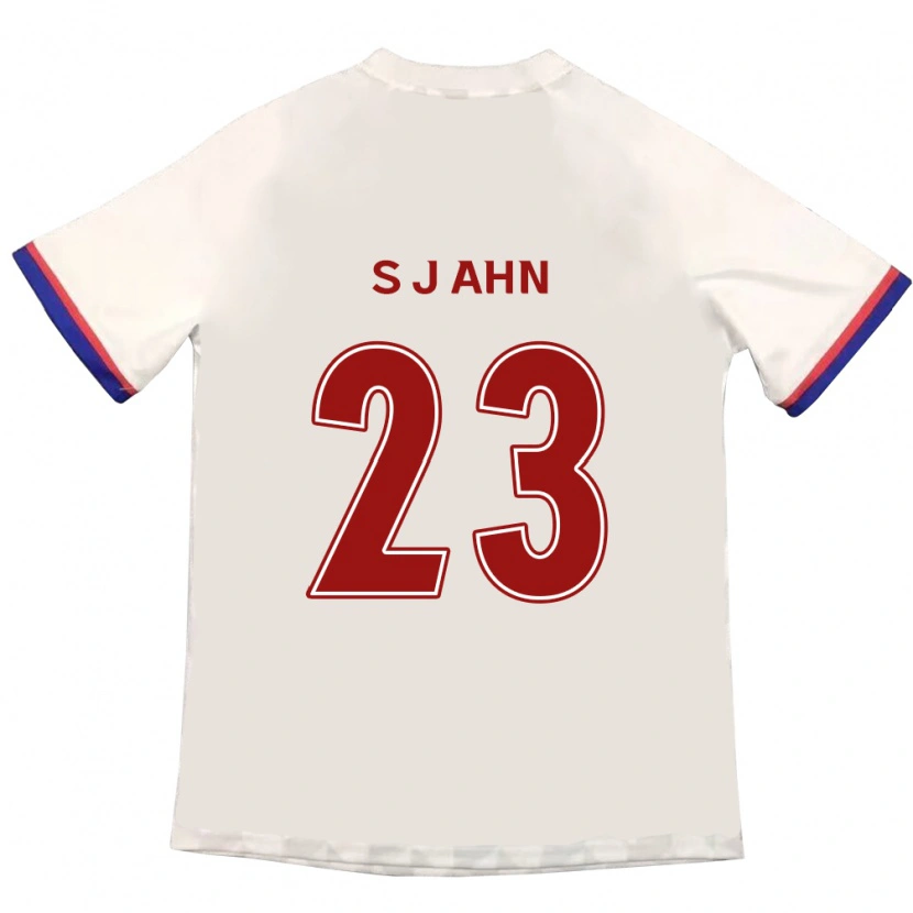 Danxen Homem Camisola Jun-Su Ahn #23 Branco Sujo Vermelho Alternativa 2025/26 Camisa