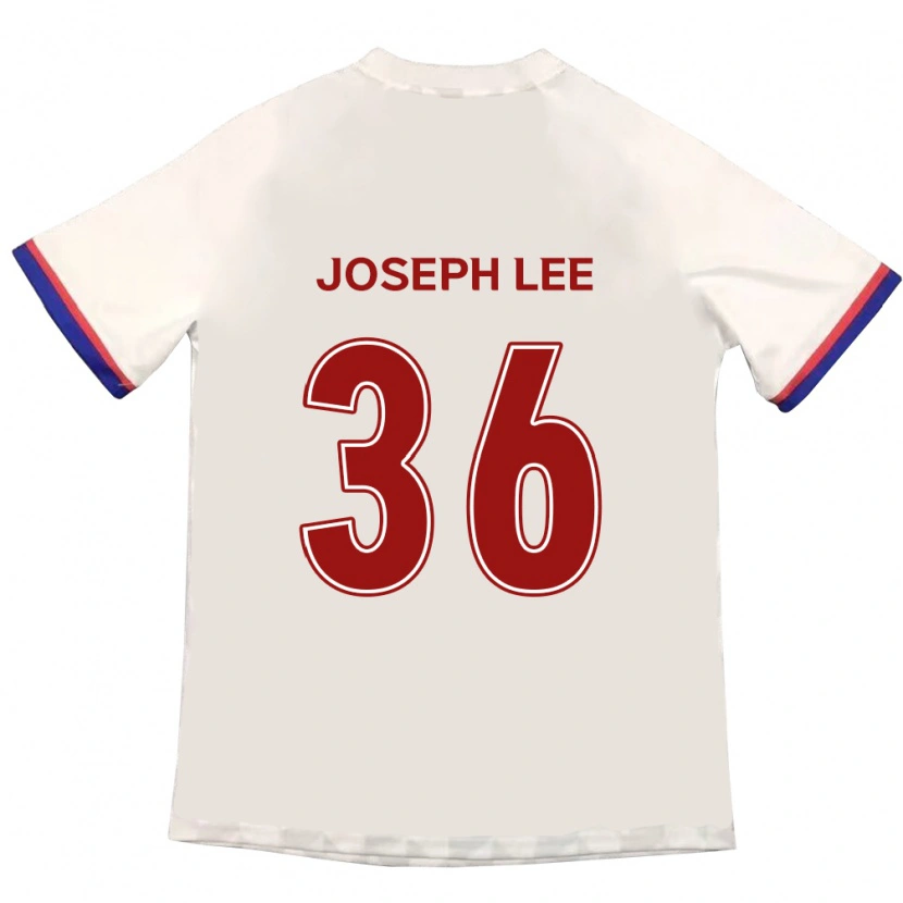 Danxen Homem Camisola Joseph Lee #36 Branco Sujo Vermelho Alternativa 2025/26 Camisa