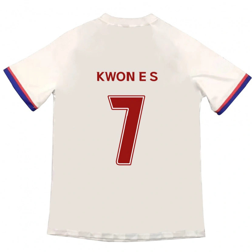 Danxen Homem Camisola Kwon Eun-Som #7 Branco Sujo Vermelho Alternativa 2025/26 Camisa