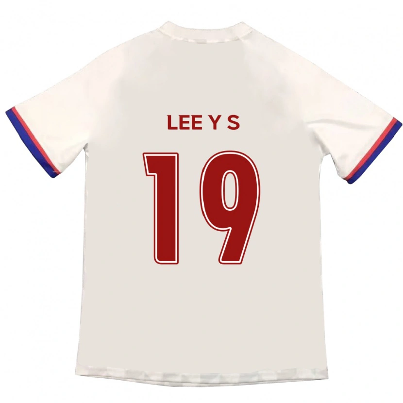 Danxen Homem Camisola Lee Young-Seo #19 Branco Sujo Vermelho Alternativa 2025/26 Camisa