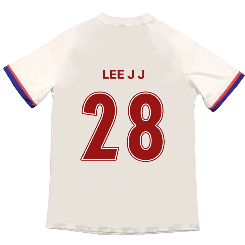 Danxen Homem Camisola Lee Jin-Joo #28 Branco Sujo Vermelho Alternativa 2025/26 Camisa