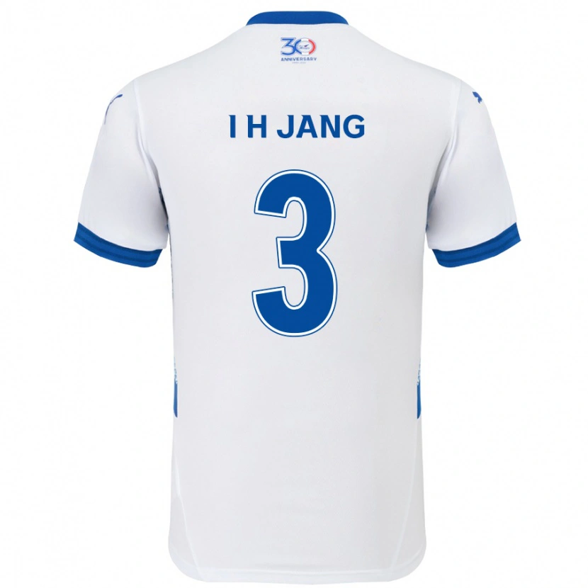 Danxen Homem Camisola Ho-Ik Jang #3 Branco Azul Royal Alternativa 2025/26 Camisa