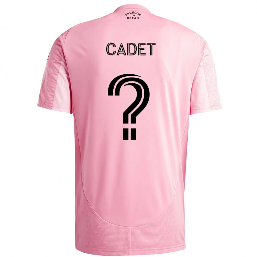 Danxen Mulher Camisola Zidane Cadet #0 Rosa Preto Principal 2025/26 Camisa