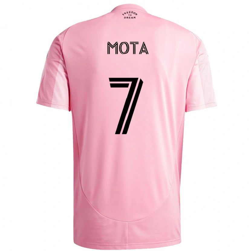 Danxen Mulher Camisola Jean Mota #7 Rosa Preto Principal 2025/26 Camisa