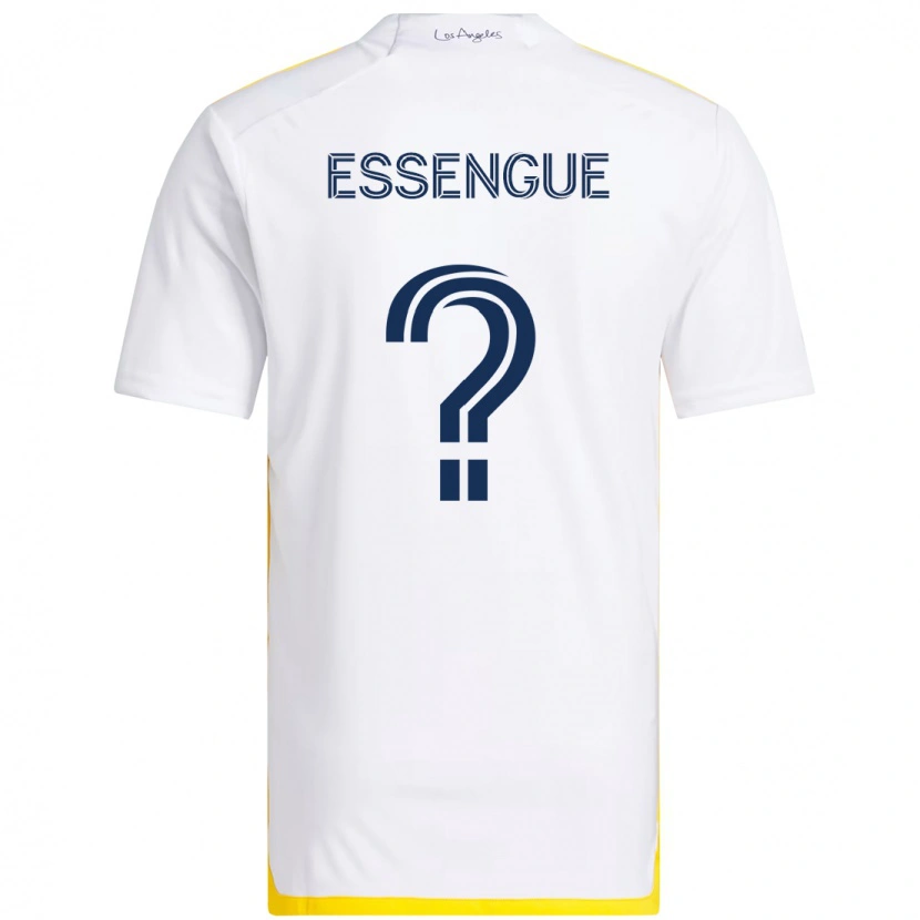 Danxen Mulher Camisola Ascel Essengue #0 Branco Amarelo Principal 2025/26 Camisa