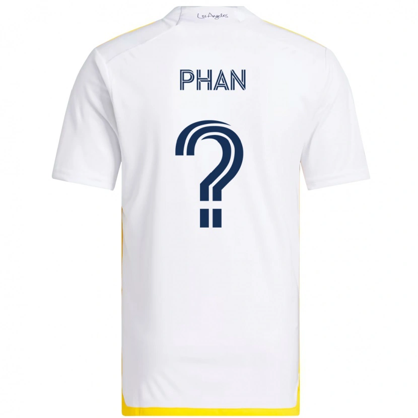 Danxen Mulher Camisola Brett Phan #0 Branco Amarelo Principal 2025/26 Camisa