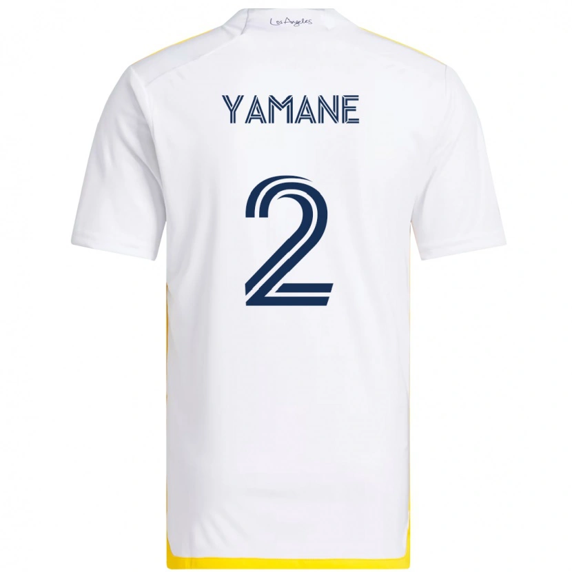 Danxen Mulher Camisola Miki Yamane #2 Branco Amarelo Principal 2025/26 Camisa