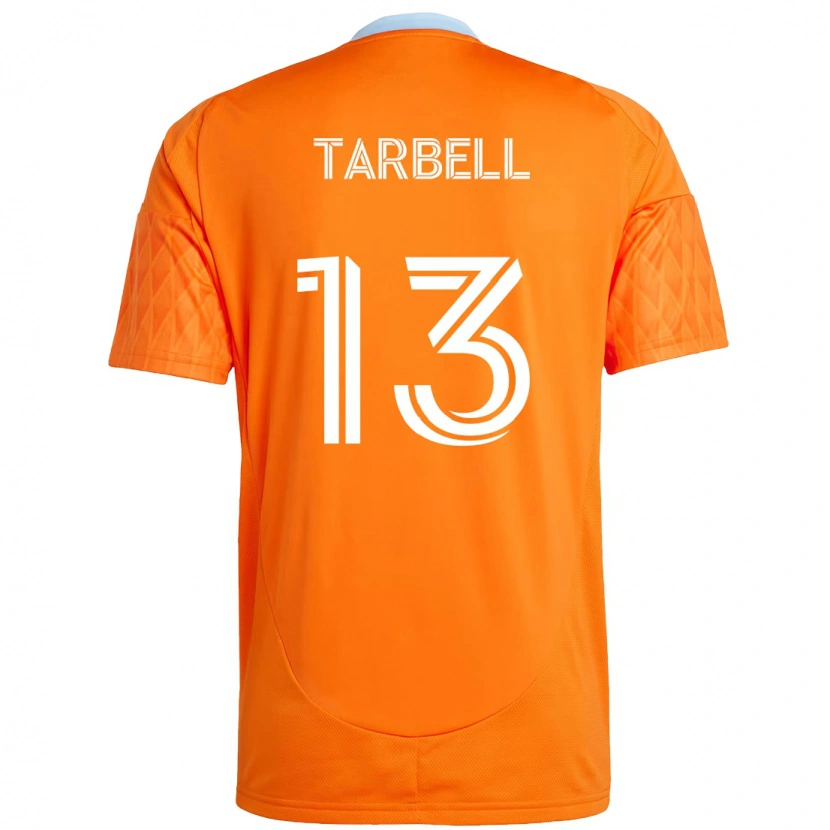 Danxen Mulher Camisola Andrew Tarbell #13 Laranja Branco Principal 2025/26 Camisa