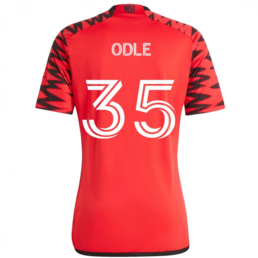 Danxen Mulher Camisola Dallas Odle #35 Vermelho Preto Principal 2025/26 Camisa