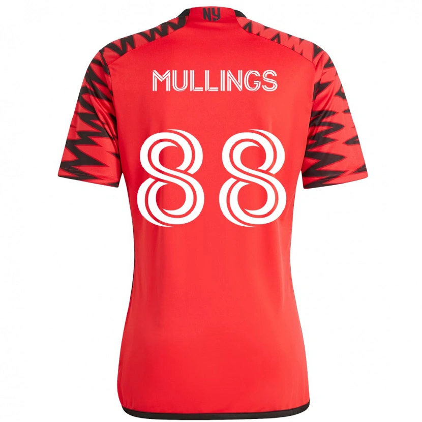 Danxen Mulher Camisola O'vonte Mullings #88 Vermelho Preto Principal 2025/26 Camisa