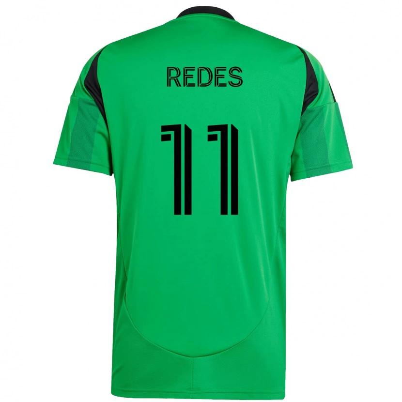 Danxen Mulher Camisola Rodney Redes #11 Verde Preto Principal 2025/26 Camisa