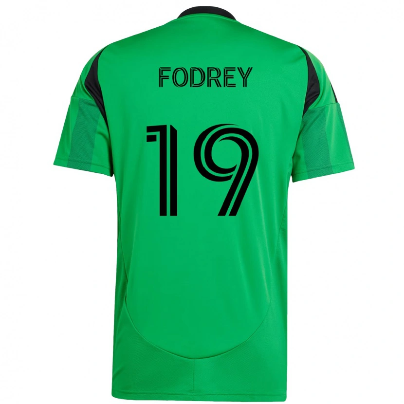 Danxen Mulher Camisola Cj Fodrey #19 Verde Preto Principal 2025/26 Camisa