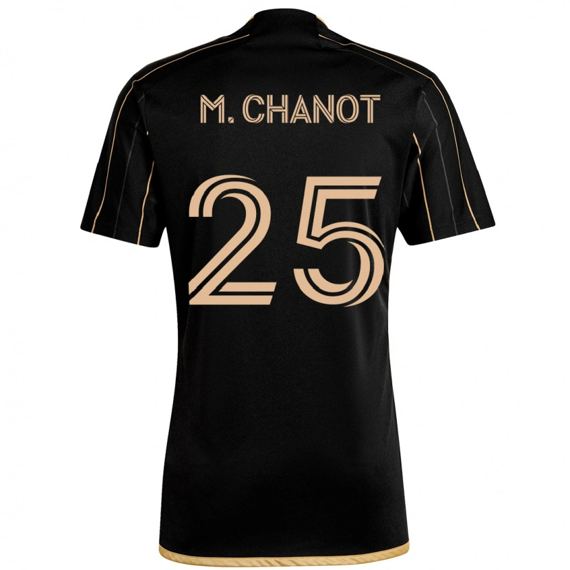 Danxen Mulher Camisola Maxime Chanot #25 Preto Castanho Principal 2025/26 Camisa