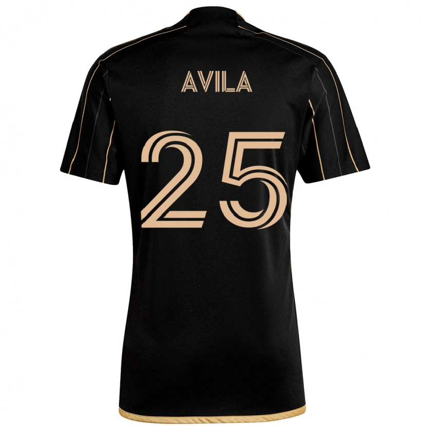 Danxen Mulher Camisola Armando Avila #25 Preto Castanho Principal 2025/26 Camisa