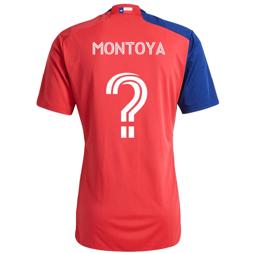 Danxen Mulher Camisola Nicolás Montoya #0 Vermelho Azul Marinho Principal 2025/26 Camisa