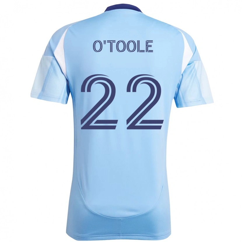 Danxen Mulher Camisola Kevin O'toole #22 Azul Claro Principal 2025/26 Camisa