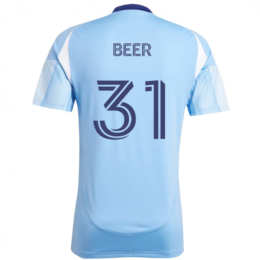 Danxen Mulher Camisola Jack Beer #31 Azul Claro Principal 2025/26 Camisa