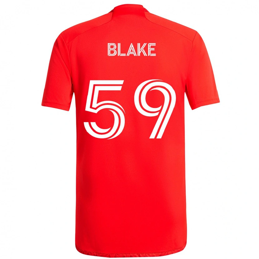 Danxen Mulher Camisola Romain Blake #59 Vermelho Branco Principal 2025/26 Camisa