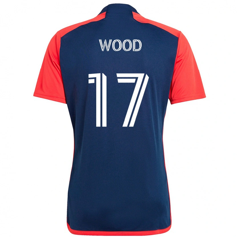 Danxen Mulher Camisola Bobby Wood #17 Azul Vermelho Principal 2025/26 Camisa