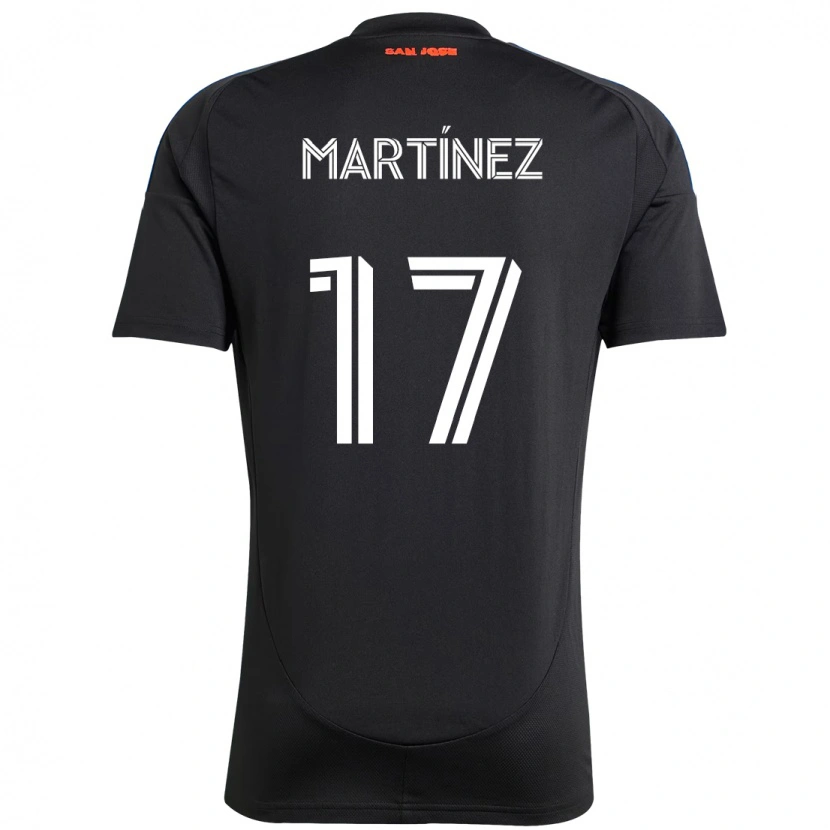 Danxen Mulher Camisola Josef Martínez #17 Preto Azul Escuro Principal 2025/26 Camisa