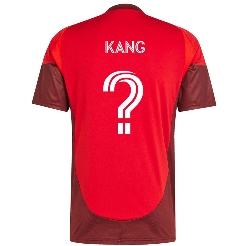 Danxen Mulher Camisola Ethan Kang #0 Vermelho Branco Principal 2025/26 Camisa