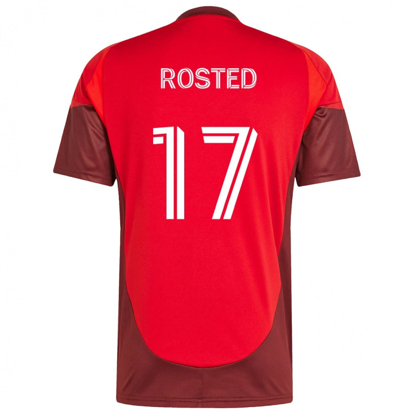 Danxen Mulher Camisola Sigurd Rosted #17 Vermelho Branco Principal 2025/26 Camisa