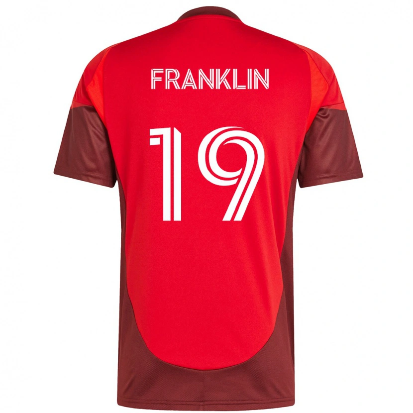 Danxen Mulher Camisola Kobe Franklin #19 Vermelho Branco Principal 2025/26 Camisa