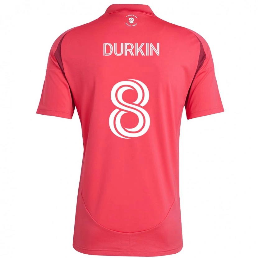 Danxen Mulher Camisola Chris Durkin #8 Magenta Branco Principal 2025/26 Camisa