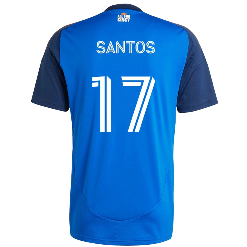 Danxen Mulher Camisola Sergio Santos #17 Azul Escuro Laranja Principal 2025/26 Camisa
