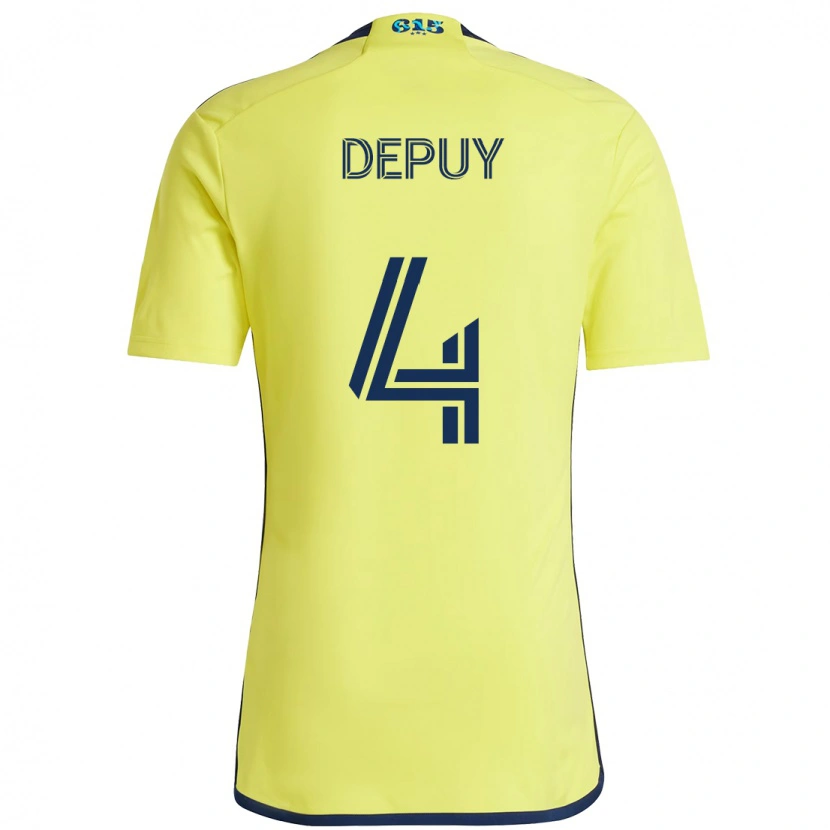 Danxen Mulher Camisola Nick Depuy #4 Amarelo Azul Marinho Principal 2025/26 Camisa