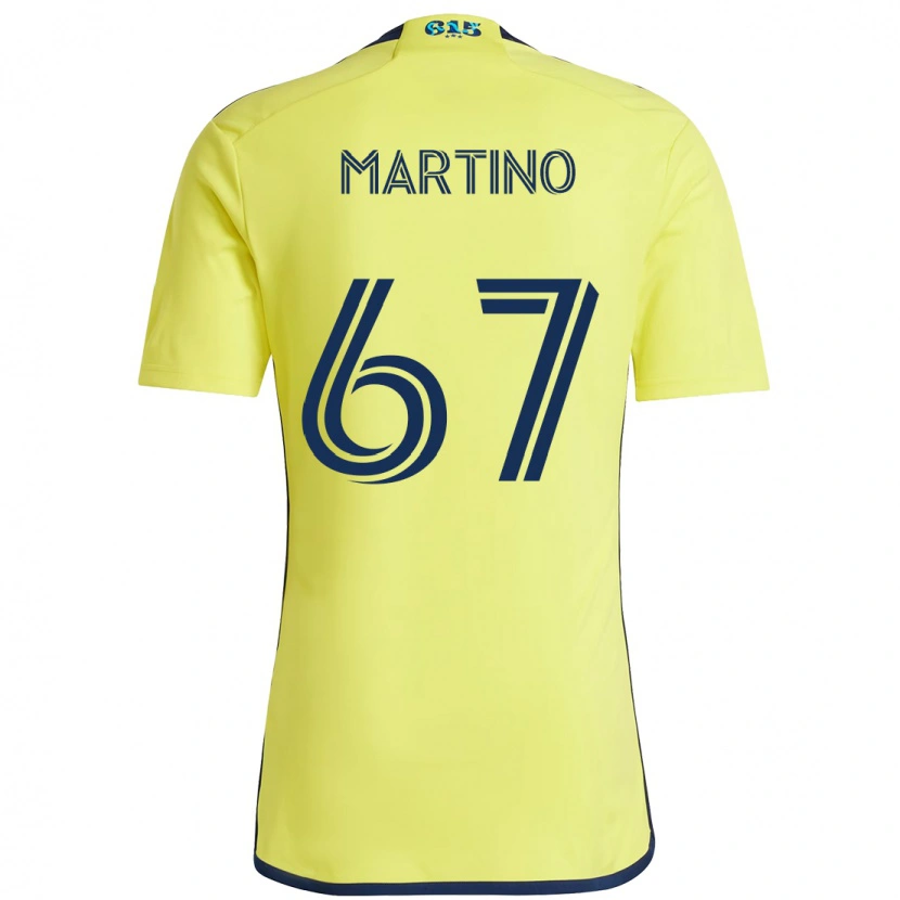 Danxen Mulher Camisola Ben Martino #67 Amarelo Azul Marinho Principal 2025/26 Camisa
