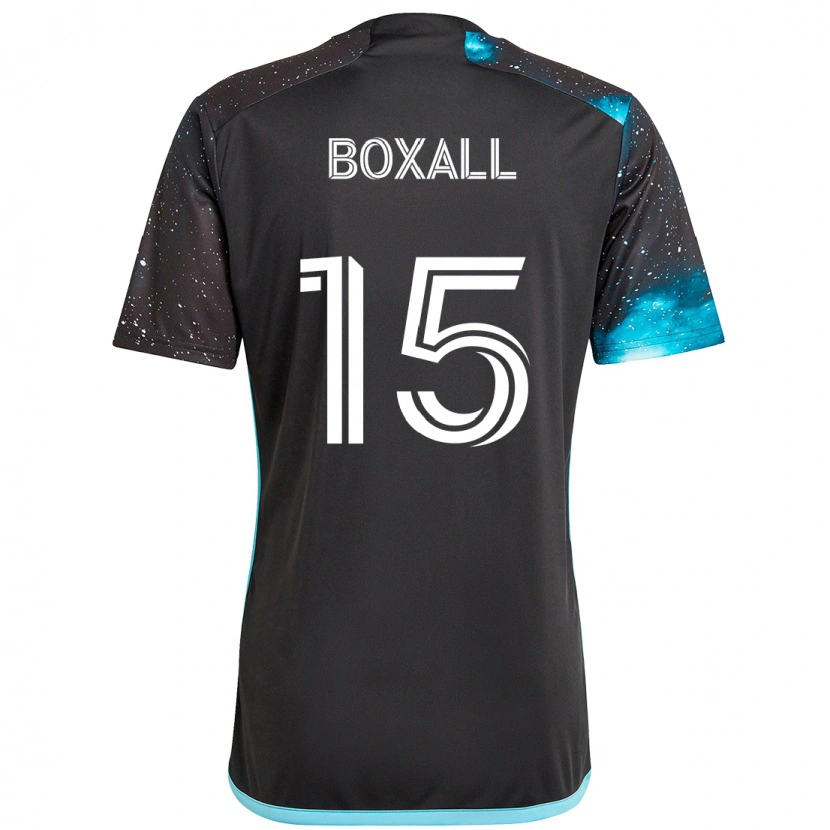 Danxen Mulher Camisola Michael Boxall #15 Preto Azul Principal 2025/26 Camisa